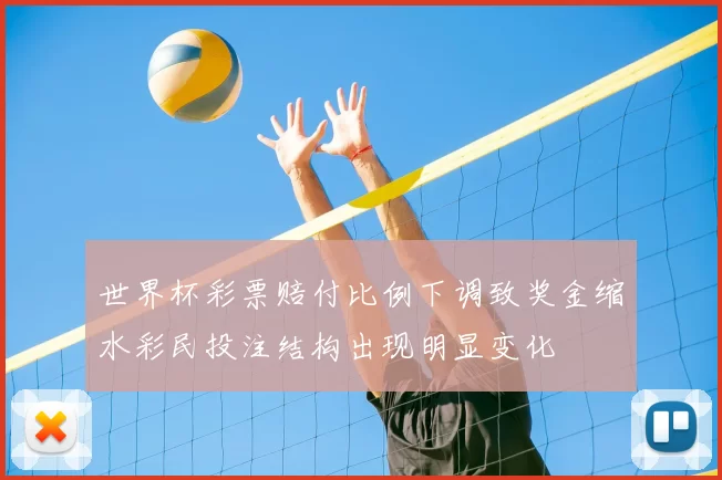 世界杯彩票赔付比例下调致奖金缩水彩民投注结构出现明显变化